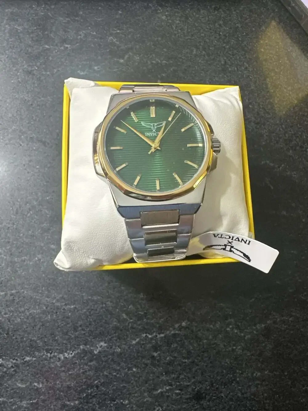 Invicta Specialty I Model 69972 Men's Two-Tone Watch with Green Dial